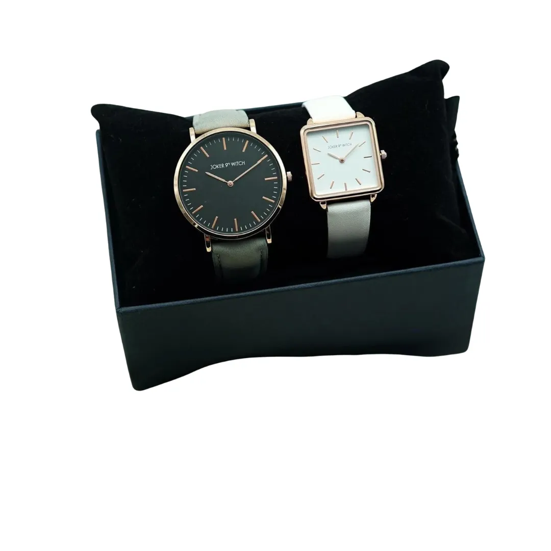 Joker & Witch Analog Watch for Couple featuring matching his and hers watches with elegant design for everyday and special occasions.